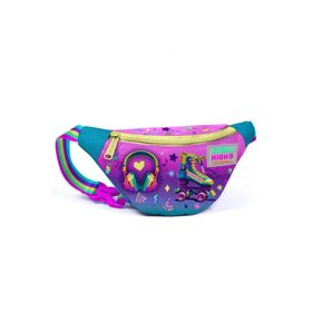 Coral High 11506 Kids Pembe Turkuaz Kulaklık Paten Desenli Bel Çantası