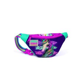 Coral High 11510 Kids Pembe Su Yeşili Unicorn Desenli Bel Çantası