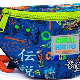 Coral High 11519 Kids Saks Grafiti Desenli Bel Çantası