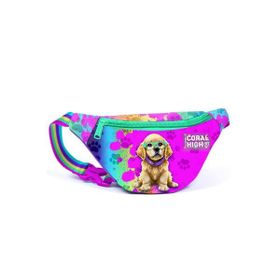 Coral High 11525 Kids Mor Pembe Köpek Desenli Bel Çantası