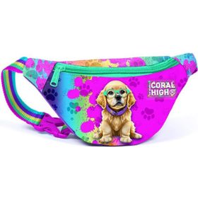 Coral High 11525 Kids Mor Pembe Köpek Desenli Bel Çantası