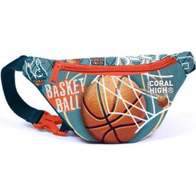 Coral High 11527 Kids Nefti Turuncu Basketbol Desenli Bel Çantası