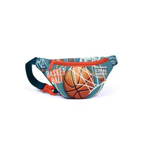 Coral High 11527 Kids Nefti Turuncu Basketbol Desenli Bel Çantası
