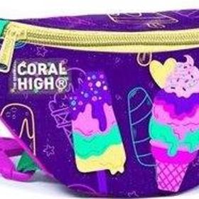 Coral High 11531 Kids Mor Pembe Dondurma Desenli Bel Çantası