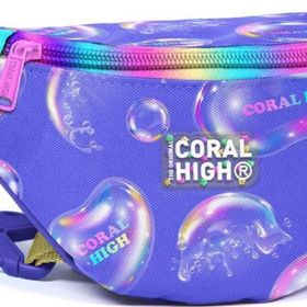 Coral High 11532 Kids Lavanta Pembe Baloncuk Desenli Bel Çantası