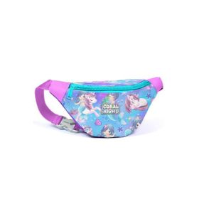Coral High 11533 Kids Mor Pembe Unicorn Deniz Kızı Desenli Bel Çantası