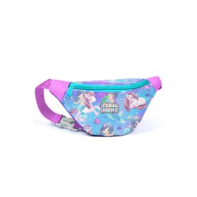 Coral High 11533 Kids Mor Pembe Unicorn Deniz Kızı Desenli Bel Çantası