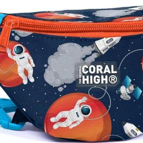 Coral High 11536 Kids Lacivert Mavi Astronot Desenli Bel Çantası
