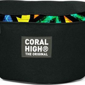 Coral High 11541 Siyah Grafiti Desenli Bel Çantası