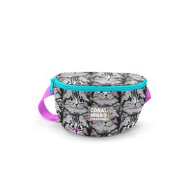 Coral High 11546 Gri Kedi Desenli Bel Çantası