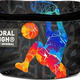 Coral High 11551 Gri Basketbol Desenli Bel Çantası