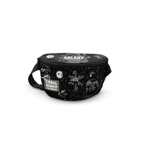 Coral High 11552 Siyah Galaxy Desenli Bel Çantası