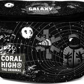 Coral High 11552 Siyah Galaxy Desenli Bel Çantası
