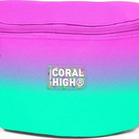 Coral High 11556 Kids Pembe Su Yeşili Renk Geçişli Bel Çantası