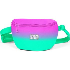 Coral High 11556 Kids Pembe Su Yeşili Renk Geçişli Bel Çantası