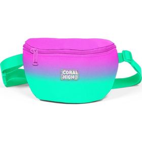 Coral High 11556 Kids Pembe Su Yeşili Renk Geçişli Bel Çantası