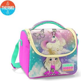 Coral High 11733 Kids Su Yeşili Pembe Unicorn Desenli Thermo Beslenme Çantası