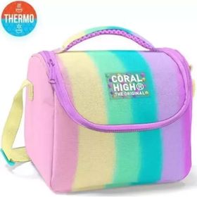 Coral High 11770 Renkli Çizgili Desenli Thermo Beslenme Çantası