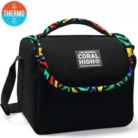 Coral High 11773 Kids Siyah Grafiti Desenli Thermo Beslenme Çantası