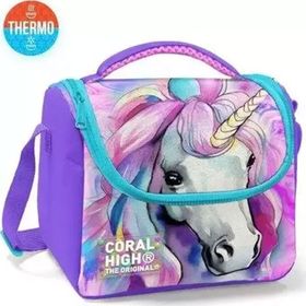 Coral High 11774 Kids Renkli Unicorn Desenli Thermo Beslenme Çantası