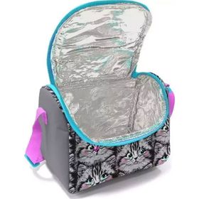 Coral High 11778 Kids Gri Kedi Desenli Thermo Beslenme Çantası