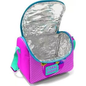 Coral High 11838 Kedi Desenli Pembe Beslenme Çantası