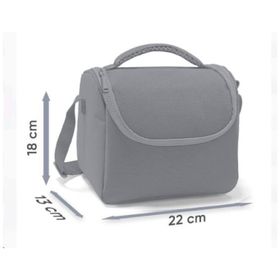 Coral High 11850 Kids Gri Siyah Kurt Desenli Thermo Beslenme Çantası