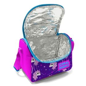 Coral High 11856 Kids Mor Pembe Unicorn Desenli Simli Thermo Beslenme Çantası