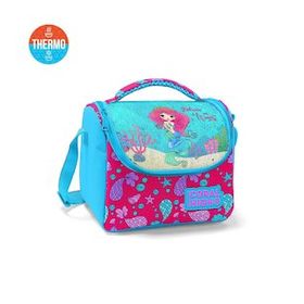 Coral High 11858 Kids Mavi Pembe Deniz Kızı Desenli Thermo Beslenme Çantası