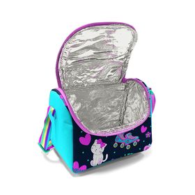 Coral High 11891 Kids Lacivert Pembe Kedili Paten Desenli Thermo Beslenme Çantası