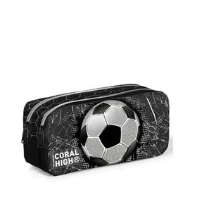 Coral High 12086 Kids Futbol Desenli İki Bölmeli Kalem Çantası