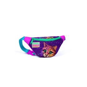 Coral High 12604 Kids Mor Pembe Kedi Deseneli Bel Çantası