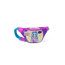 Coral High 12607 Kids Mor Pembe Anime Kız Desenli Bel Çantası