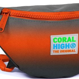 Coral High 12620 Kids Gri Turuncu Renk Geçişli Bel Çantası