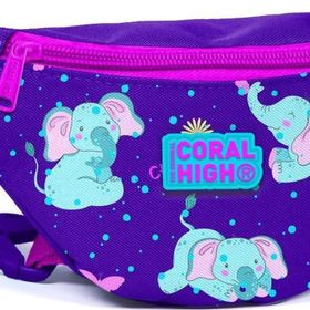 Coral High 12622 Kids Mor Pembe Fil Desenli Bel Çantası