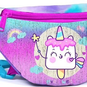 Coral High 12635 Kids Renkli Batik Unicorn Dondurma Desenli Bel Çantası