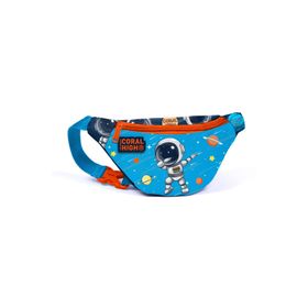 Coral High 12640 Kids Lacivert Mavi Astronot Desenli Bel Çantası
