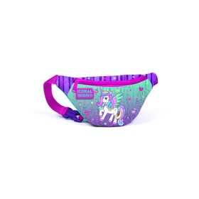 Coral High 12641 Kids Mor Su Yeşili Unicorn Desenli Bel Çantası