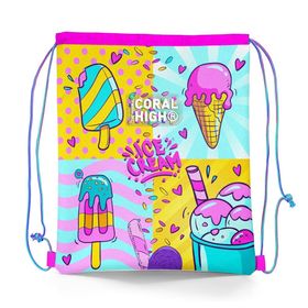 Coral High 12652 Kids Mixed Dondurma Desenli İpli Büzgülü Sırt Çantası