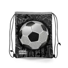 Coral High 12654 Kids Futbol Desenli İpli Büzgülü Sırt Çantası