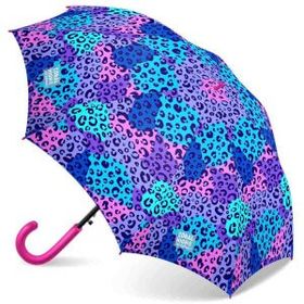 Coral High 12666 Mor Leopar Desenli Çocuk Şemsiyesi