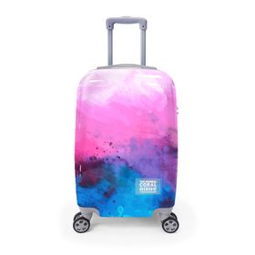 Coral High 16530 50 cm Renkli Desenli Kabin Boy Valiz