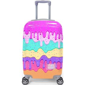 Coral High 16539 50 cm Renkli Desenli Kabin Boy Valiz