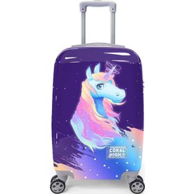 Coral High 16540 50 cm Unicorn Desenli Kabin Boy Valiz