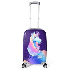 Coral High 16540 50 cm Unicorn Desenli Kabin Boy Valiz