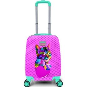 Coral High 16730 Pembe Su Yeşili Çocuk Valizi