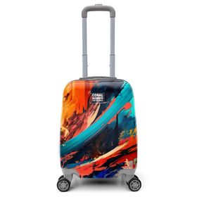 Coral High 16765 40 cm Renkli Desenli Mini Kabin Boy Valiz
