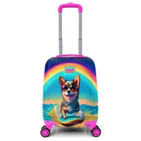 Coral High 16778 Kids Sörfçü Köpek Desenli Çocuk Valizi