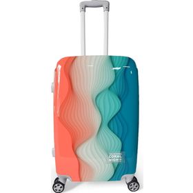 Coral High 16802 60 cm Renkli Desenli Orta Boy Valiz
