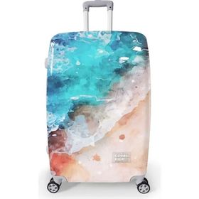 Coral High 16813 70 cm Renkli Desenli PC Büyük Boy Valiz